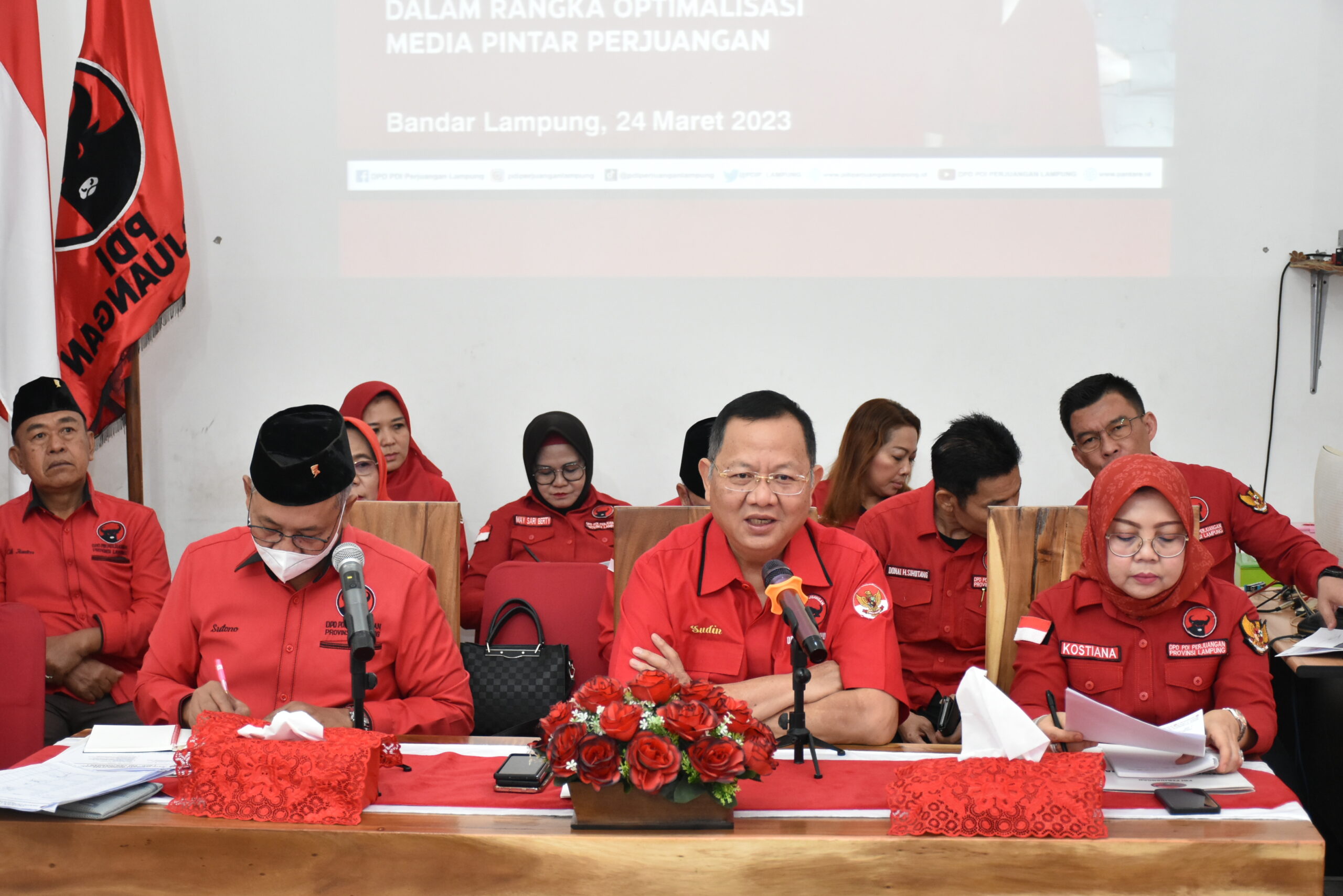 PDI Perjuangan Lampung Gelar Rakor Optimalisasi Penggunaan Aplikasi MPP
