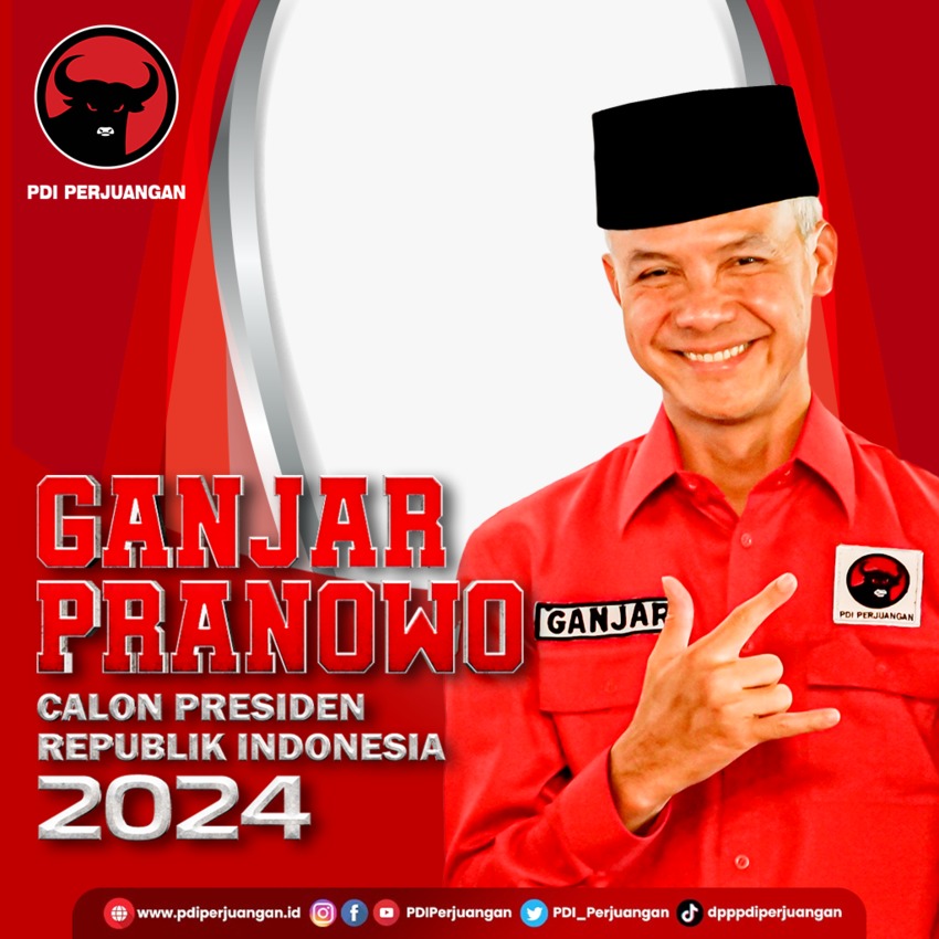 Tunjukkan Dukunganmu Untuk Ganjar Pranowo Menjadi Presiden Ri 2024 2029 Dengan Twibbon Pdi 9123